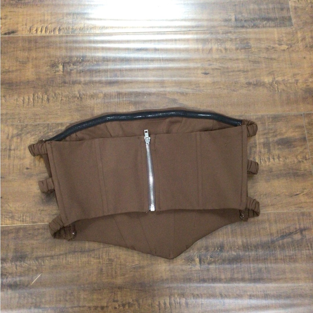 Princess Polly Strapless Brown Corset Top